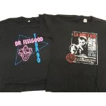 Two Dr Feelgood official merchandise t-shirts comp