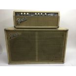 A Fender Bassman guitar amplifier and amp head, ci