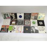 A collection of punk and post punk 7 inch singles