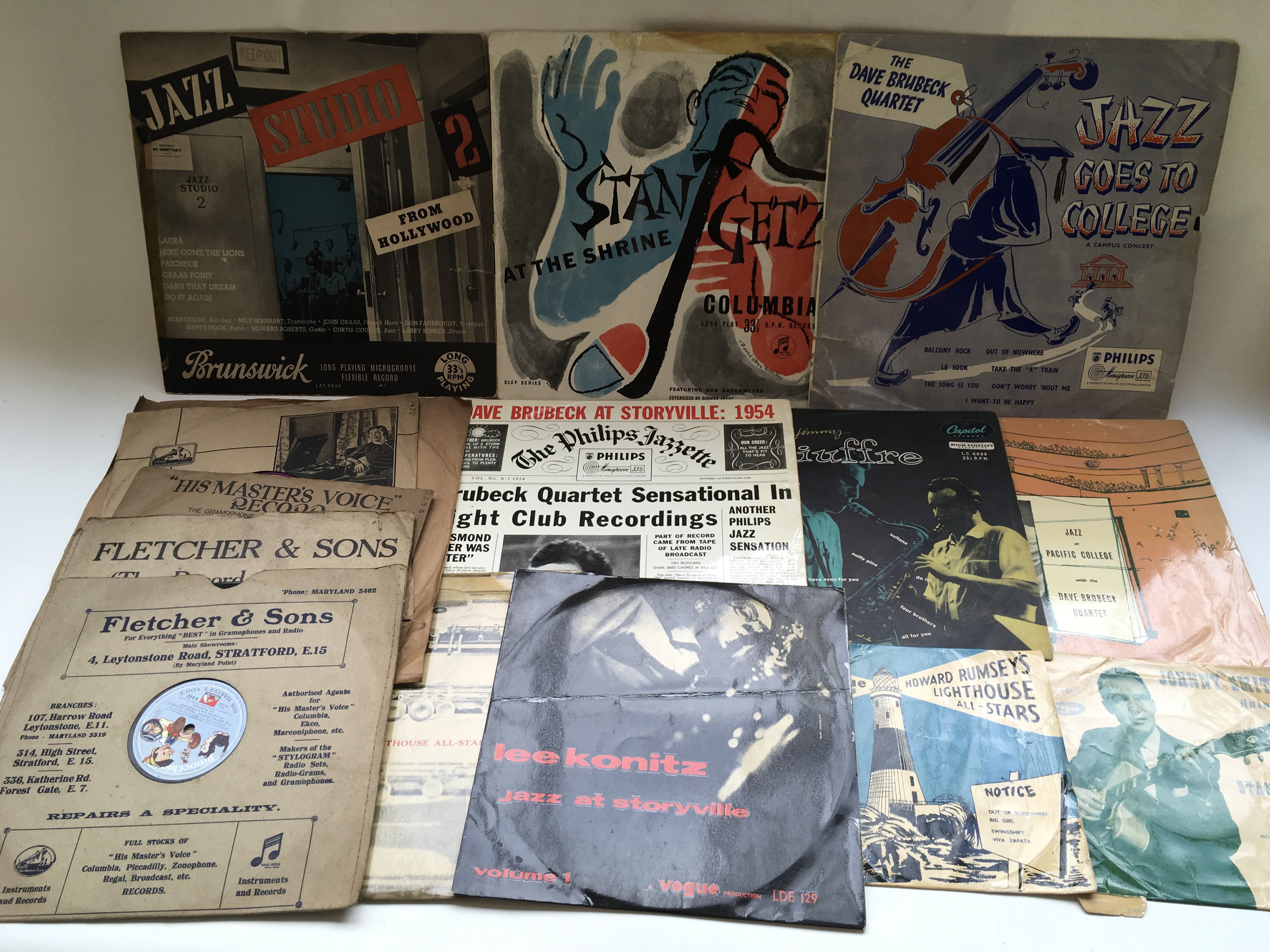 A collection of Jazz Vinyl records by various arti