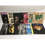 A crate of various LPs by various artists includin