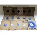 A collection of 78 rpm records by various artists