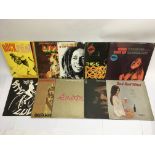 A collection of reggae LPs including 'Bob Marley -