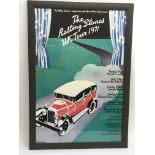 A framed and glazed Rolling Stones 1971 UK tour po