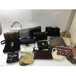 A collection of assorted vintage bags