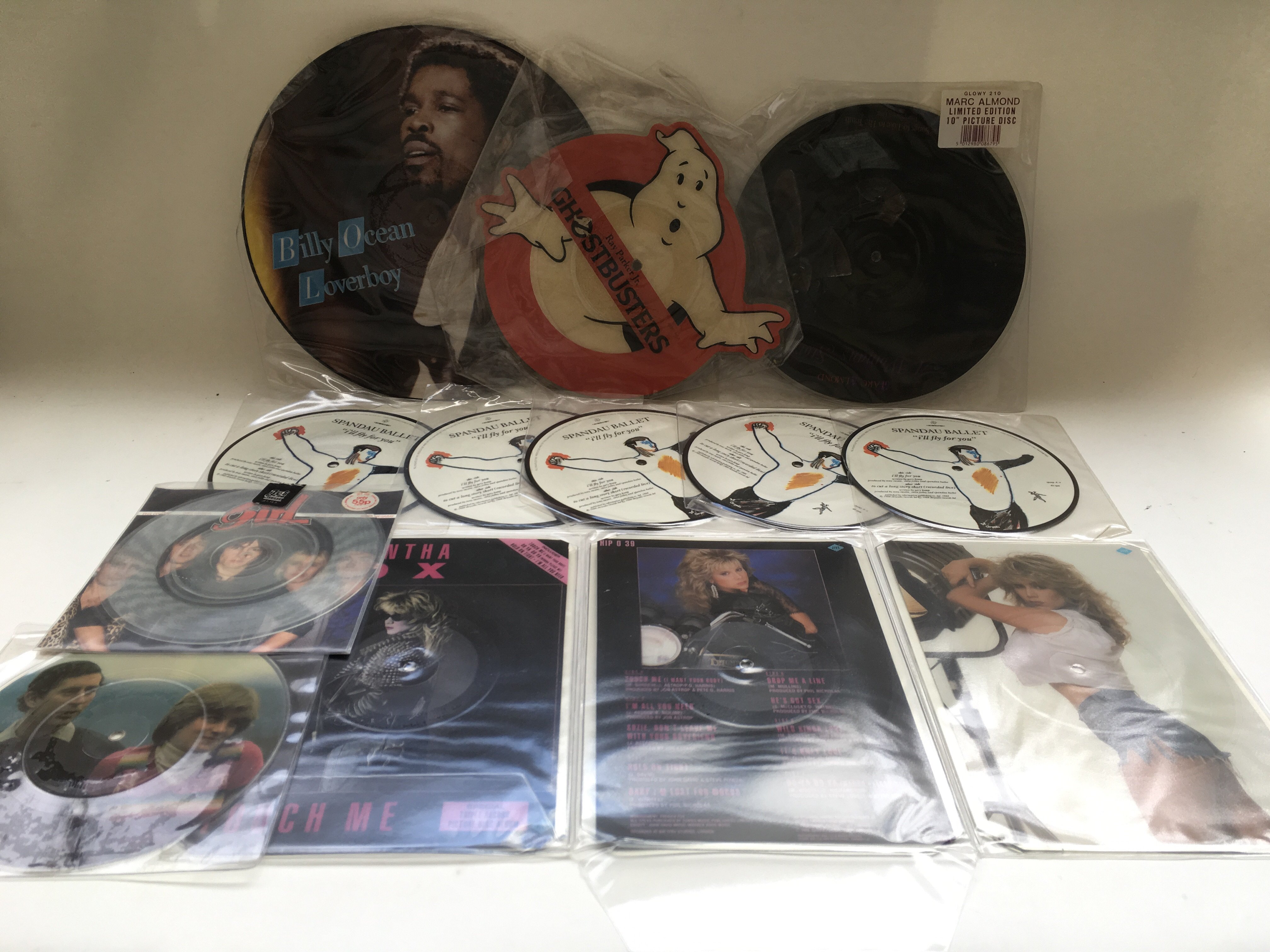 A small collection of picture disc vinyl records b