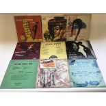 A collection of 10 inch Jazz vinyl records by vari