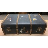 A vintage travelling trunk