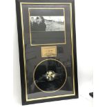 A framed and signed U2 album 'The Joshua Tree', si