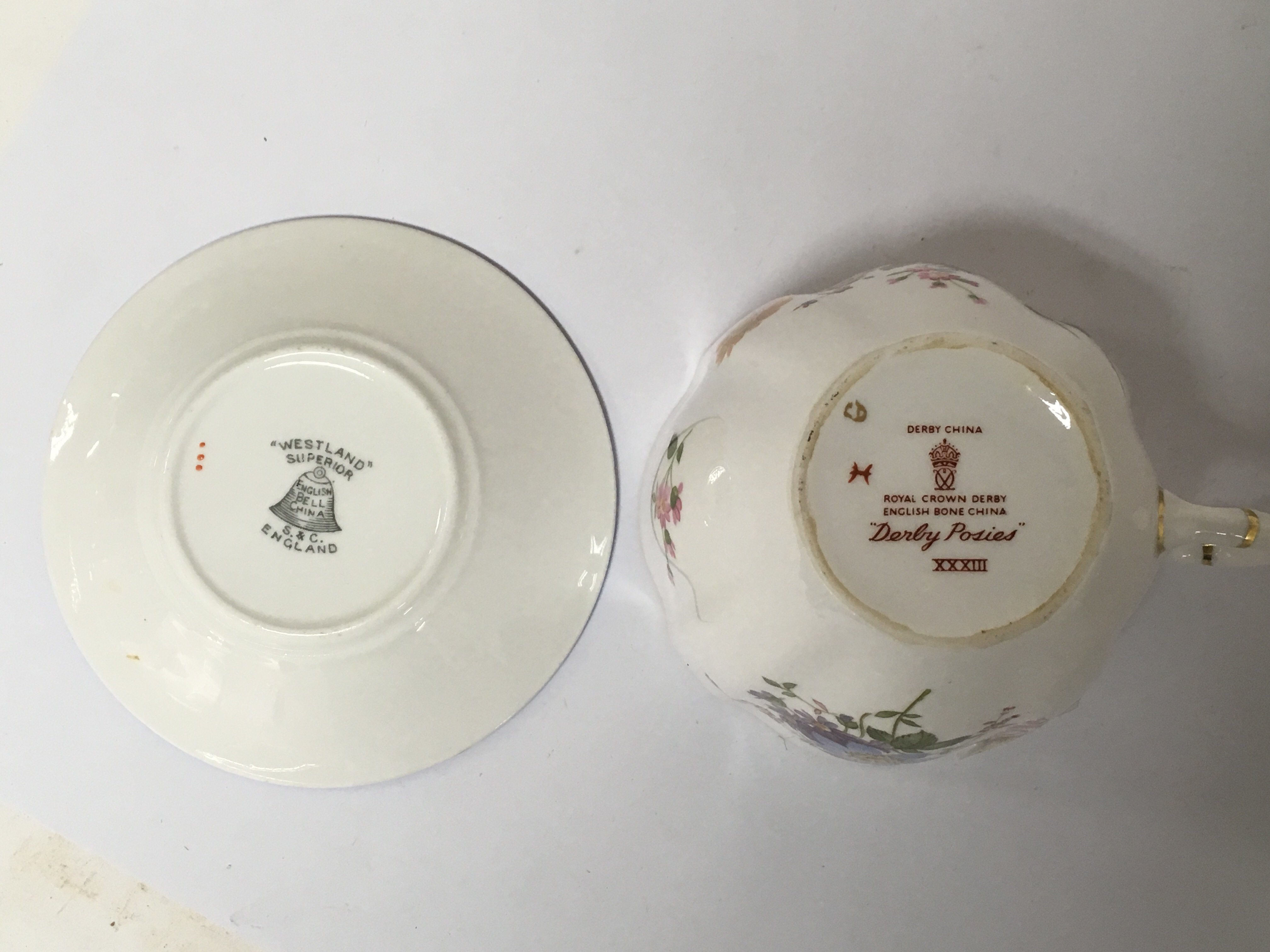 A Royal Crown Derby tea for two set in 'Derby posi - Image 2 of 2