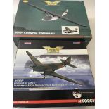 A collection of 3 boxed Corgi Aviation Archive model aircraft