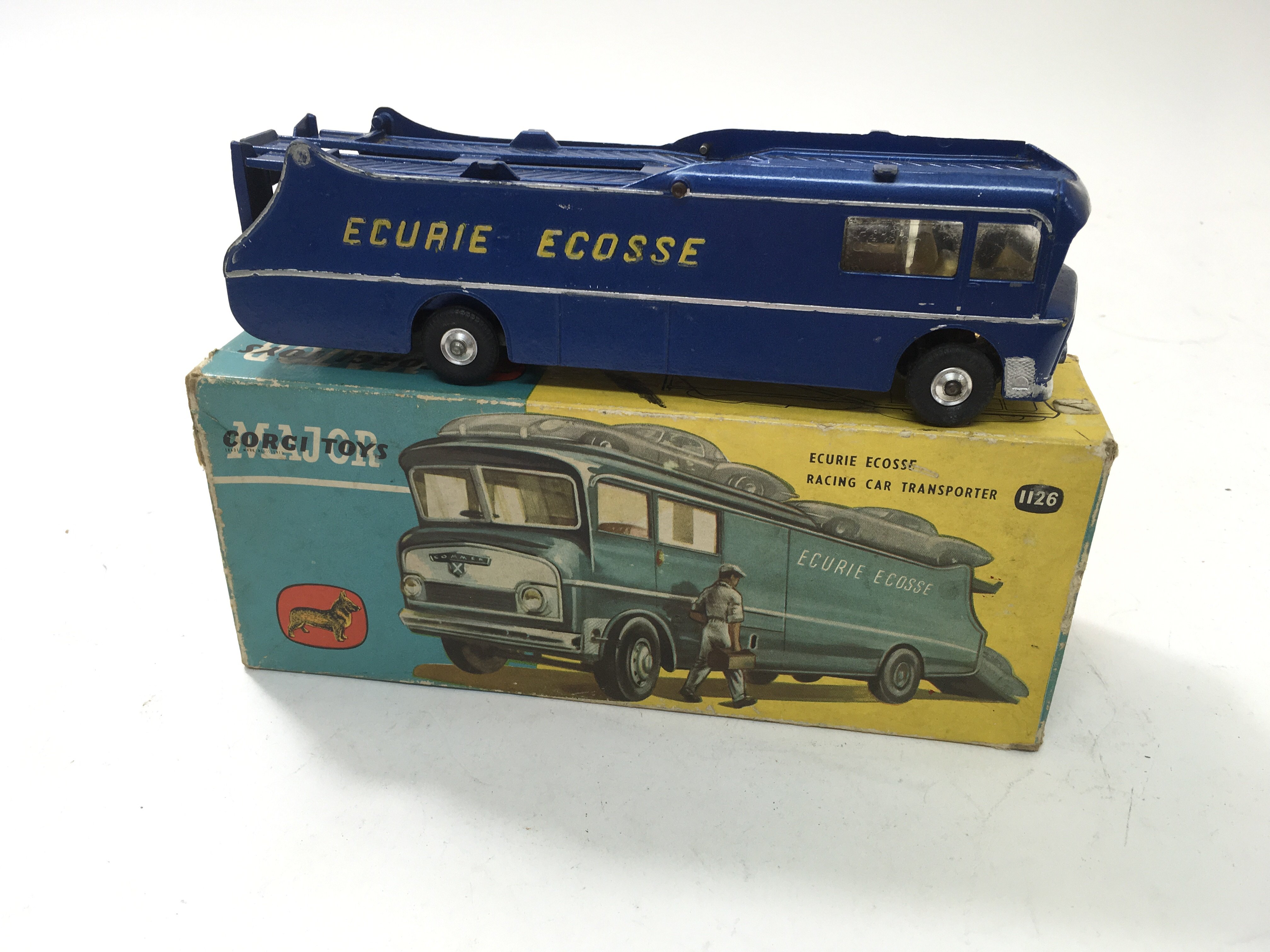 A boxed Corgi Major Ecurie Ecosse transporter No 1