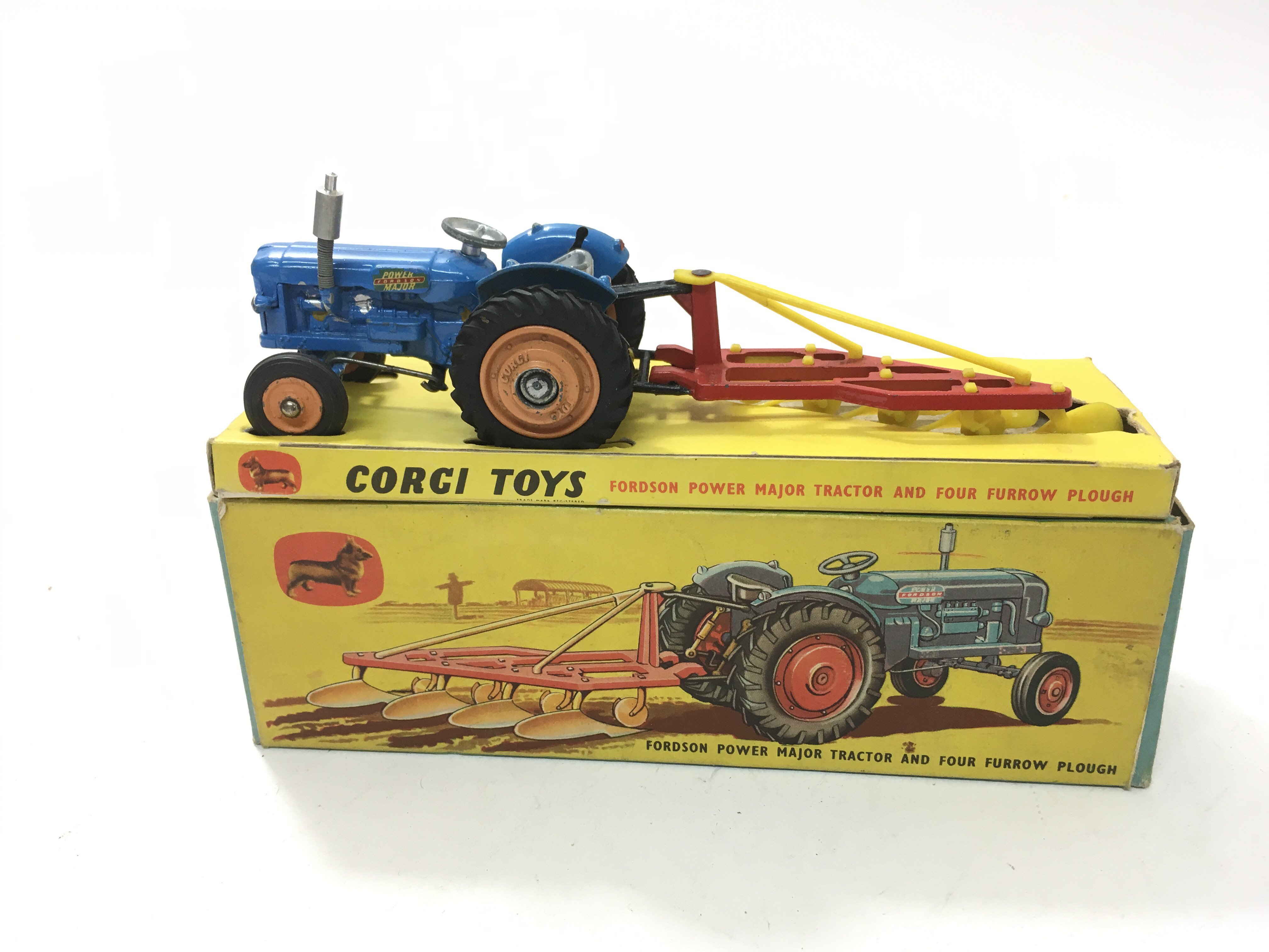 A boxed Corgi Gift set No18 Fordson tractor and fu