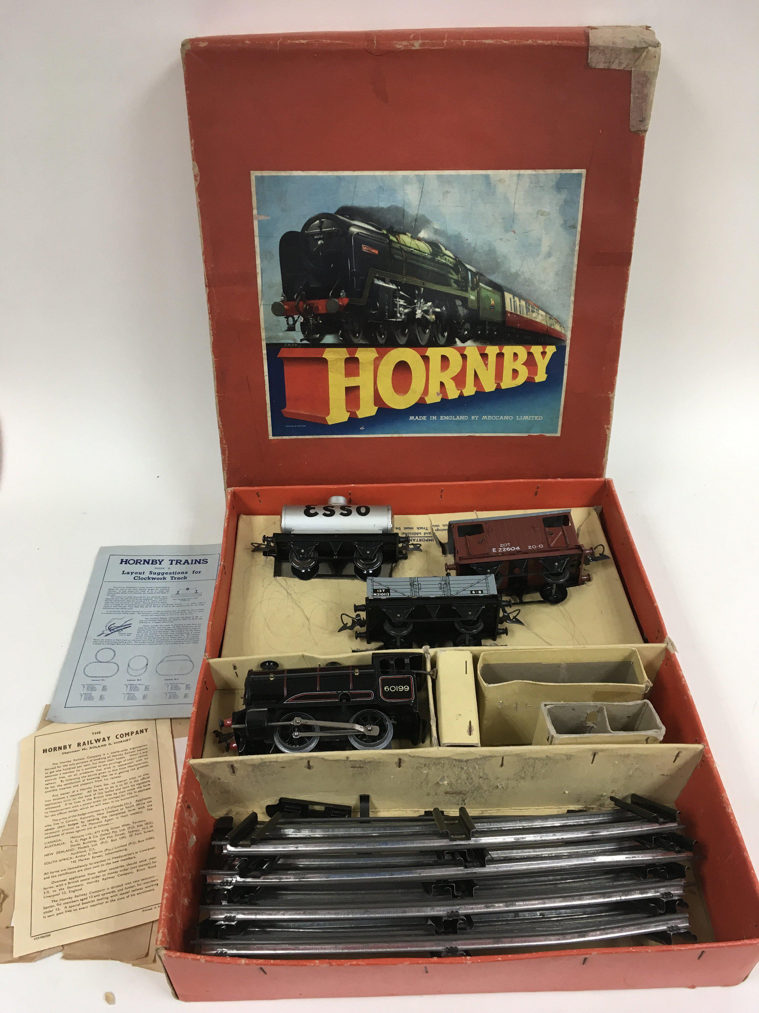 A boxed Hornby O gauge set Number 50 goods set. - Bild 2 aus 2