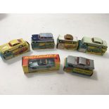 6 boxed Corgi Toys including Triumph Herald No231,