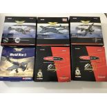 A collection of 10 boxed Corgi Aviation Archive model aircraft