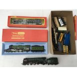 A boxed Hornby OO gauge Flying Scotsman with steam