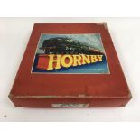 A boxed Hornby O gauge set Number 50 goods set.