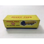 A boxed Dinky Toys Big Bedford Lorry in maroon and