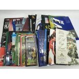 A collection of football programmes including a large collection of FA Cup final programmes &a