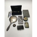 A collection of items including a Russian circular