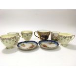 A collection of various part tea sets to include Crafton, Marquis and Nautilus.