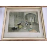 A large signed William Russell Flint print.Approxi