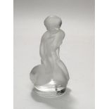 A modern Lalique figure of Leda and the swan, appr