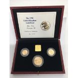 A 1998 United Kingdom Gold Proof three coin sovere