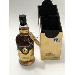 A boxed bottle of limited edition springbook 21 year old single malt whiskey distilled by J & A