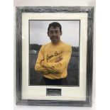 A large mounted and framed signed photo of England