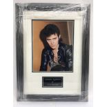 A signed and framed photograph of Alvin Stardust.