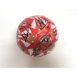 An Arsenal football from 2016-17 signed by 17 play