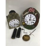 Two comptoise clocks, one circa 1800's with verge