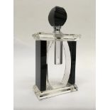 A glass Art Deco scent bottle.