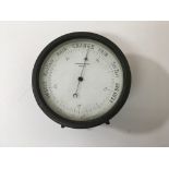 A John Browning aneroid desk barometer.