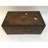 A Victorian writing box. Size approx 41x24x17cm