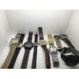 A bagged collection of watches including Rotary, I