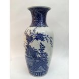 A 19th Century Japanese Arita vase depicting stork