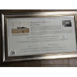 A framed lowry collection certificate,man living o