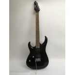 A left handed Cort X electric guitar in black, ser