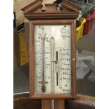 A 20th century mercury stick barometer, maker Comi