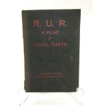 A 1923 pressing of R.U.R (Rossums Universal Robots