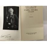 A signed book of cellist Carl Fuchs together with