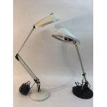 A pair of Anglepoise adjustable lamps.Approximatel