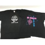 Eight music related t-shirts including The Divine