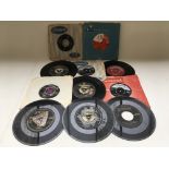 Eleven 1950's 7 inch singles by various artists in