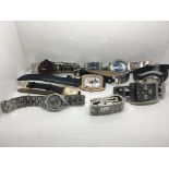 A bagged collection of watches including Amadeus,