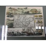 An Essex map by Tho Kitchen, a 17th Century map by Jansson Mercetor 1651 and one other 19th