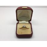 An 18ct gold and platinum diamond ring, approx .4ct, approx size L and approx 2.6g.